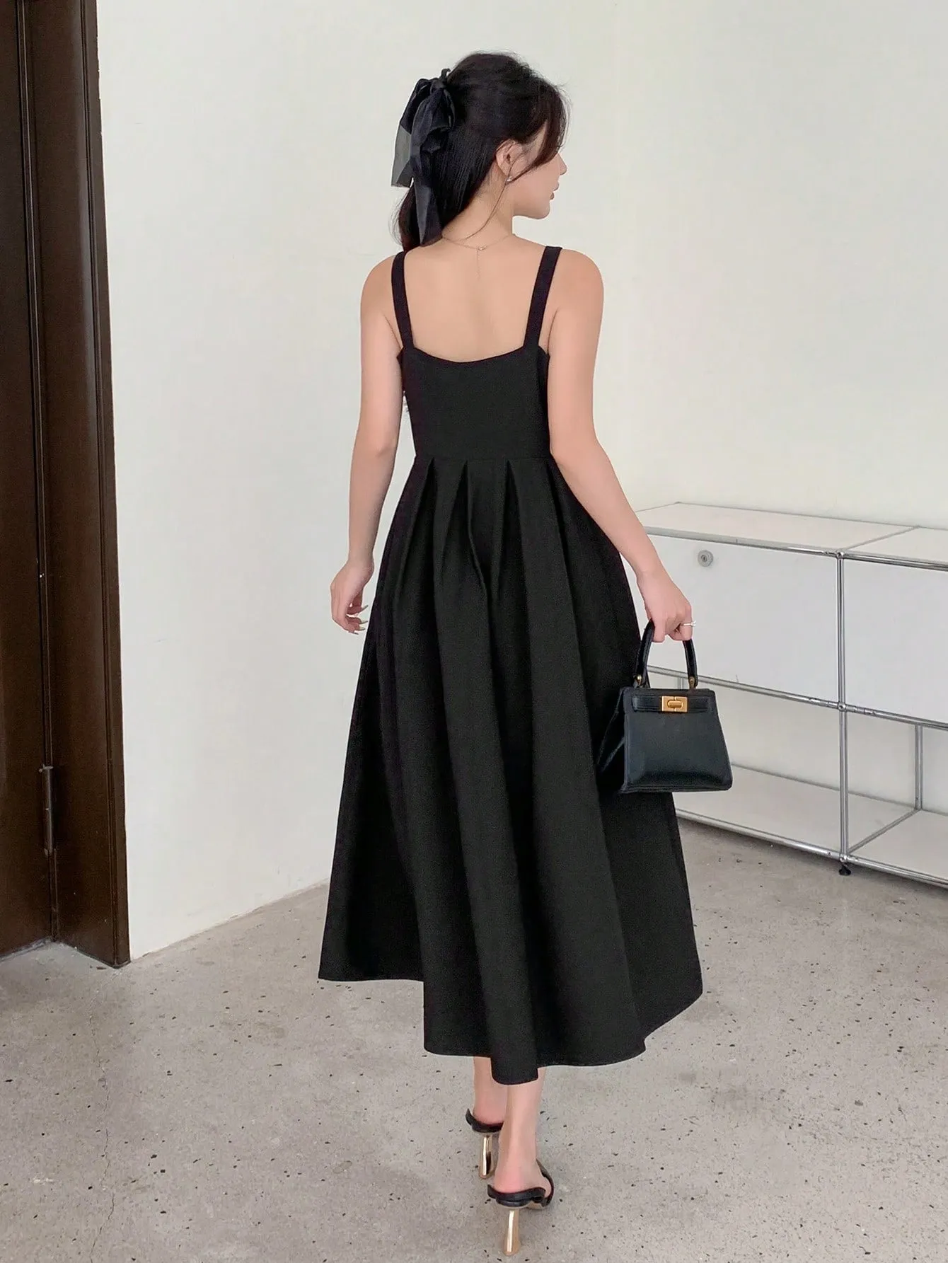 2 pcs Suit Jacket And Spaghetti Strap Dress