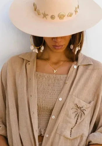 3 Palms Shirtdress Almond