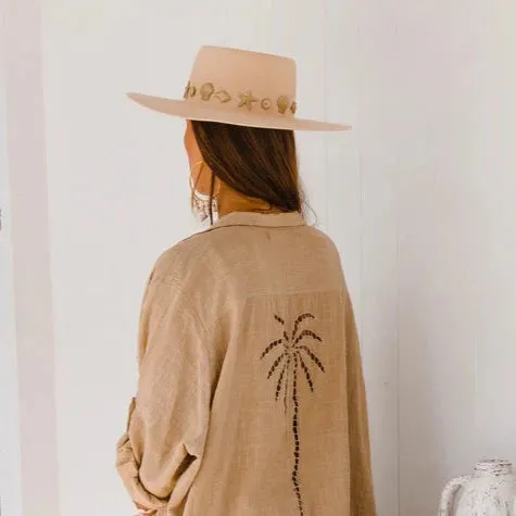 3 Palms Shirtdress Almond