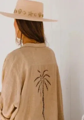 3 Palms Shirtdress Almond