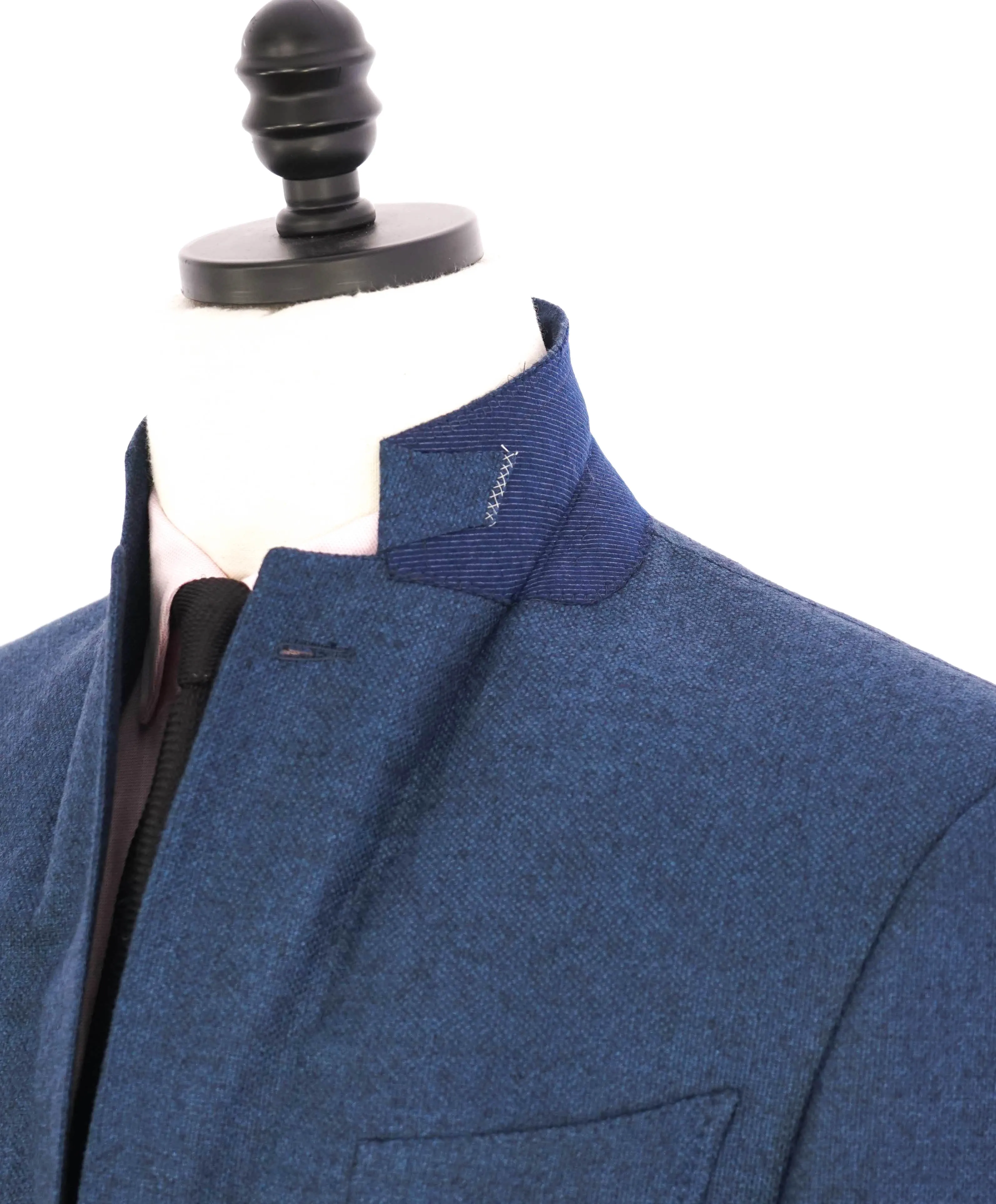 $4,650 ERMENEGILDO ZEGNA- Su Misura CASHMERE Soft Blue Blazer- 40S