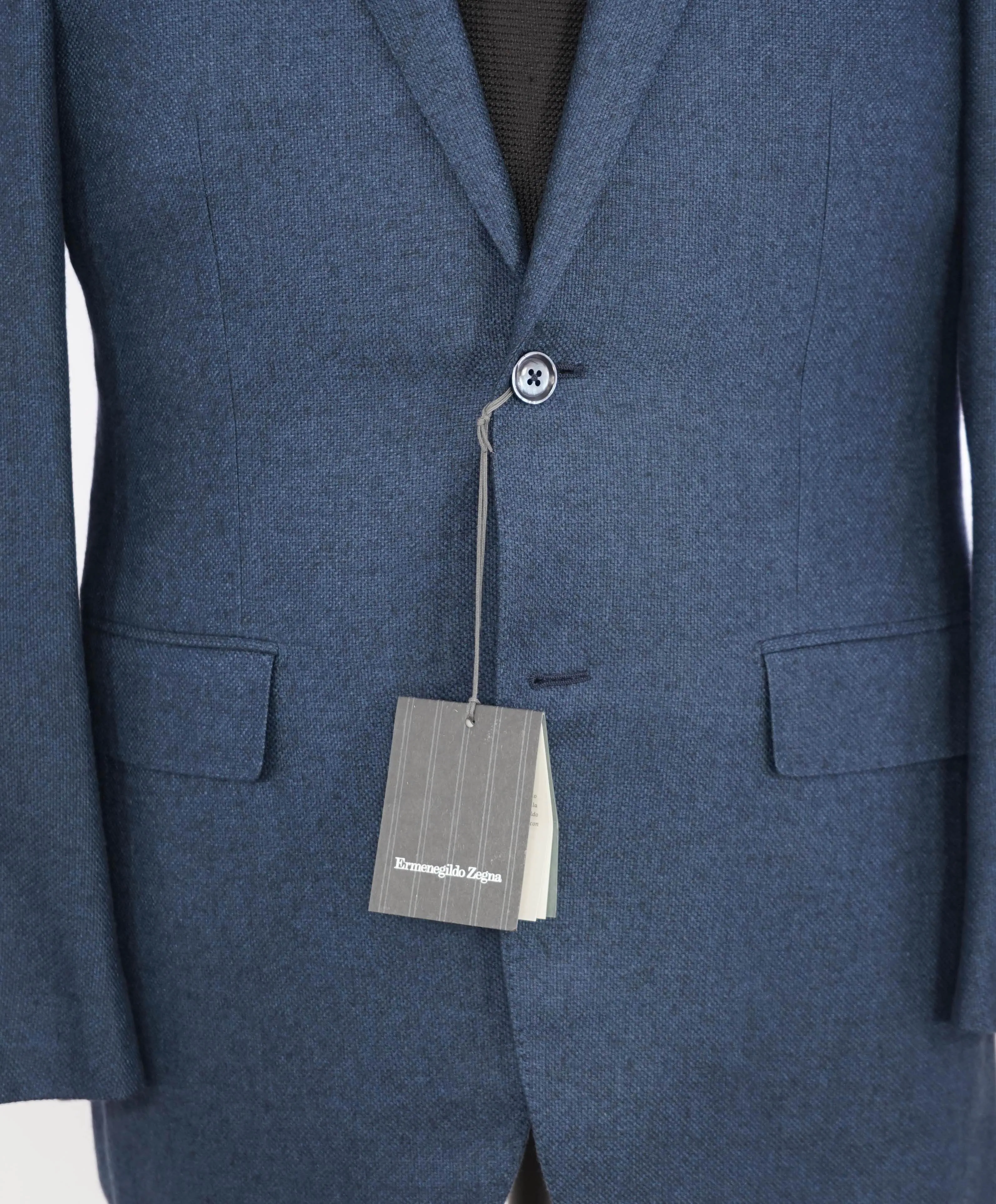 $4,650 ERMENEGILDO ZEGNA- Su Misura CASHMERE Soft Blue Blazer- 40S