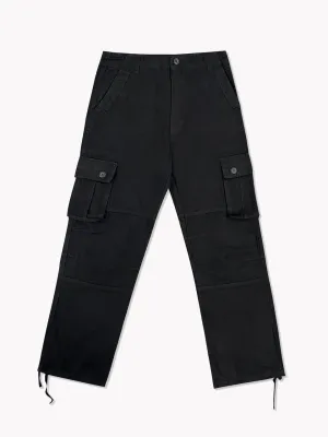 6 Pocket Cargo Pants-Black