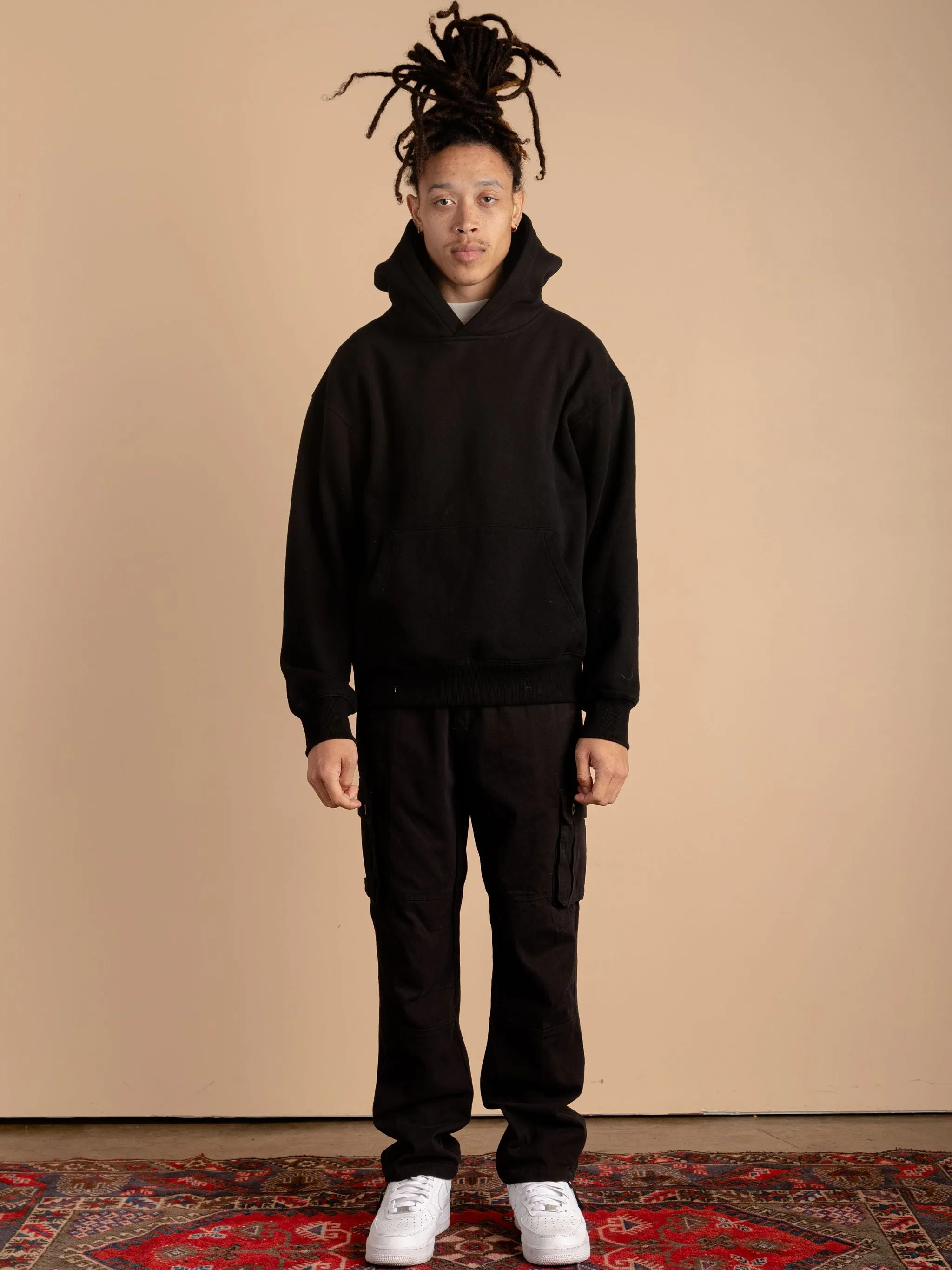 6 Pocket Cargo Pants-Black