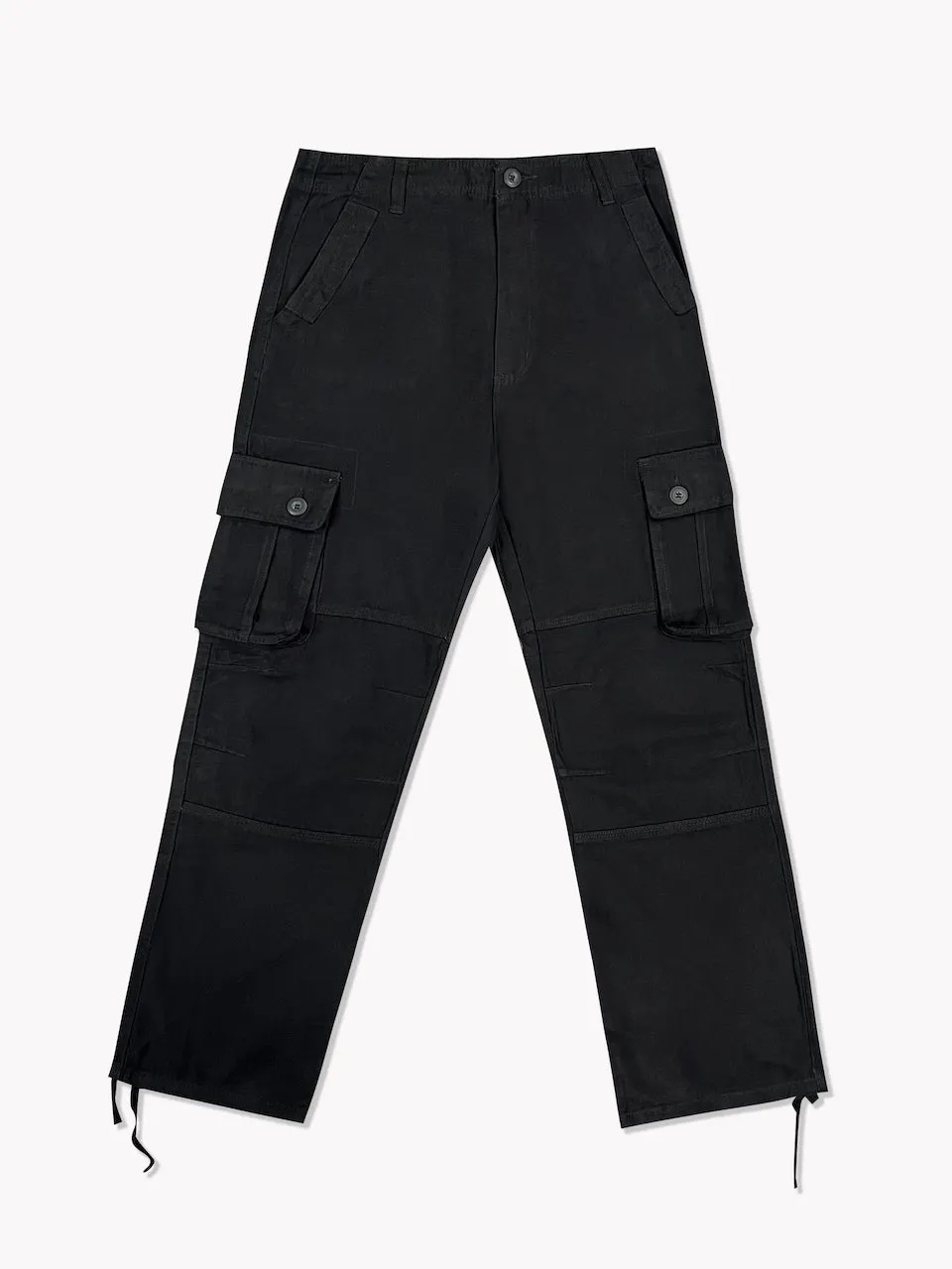 6 Pocket Cargo Pants-Black