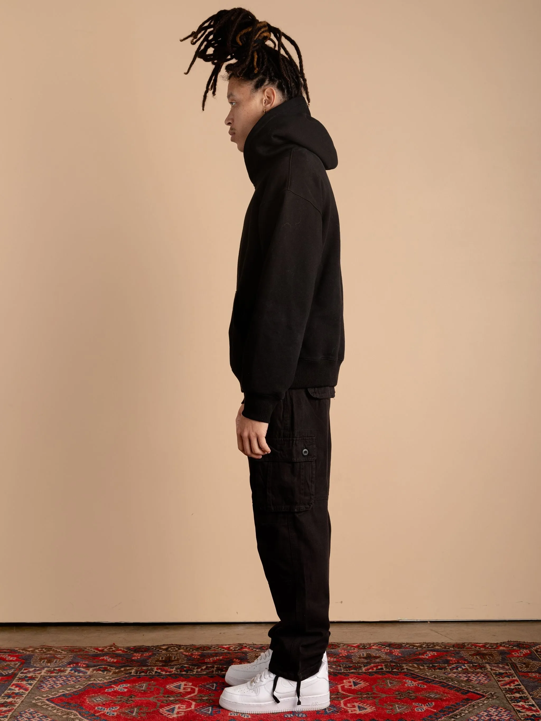 6 Pocket Cargo Pants-Black