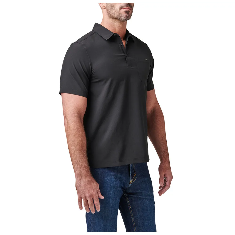 71220-019 PLAYERA TIPO POLO MANGA CORTA FLEX NEGRO MARCA 5.11 TACTICAL