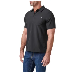 71220-019 PLAYERA TIPO POLO MANGA CORTA FLEX NEGRO MARCA 5.11 TACTICAL