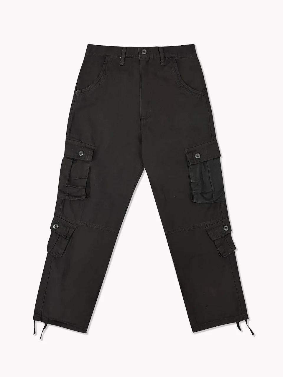 8 Pocket Cargo Pants-Black
