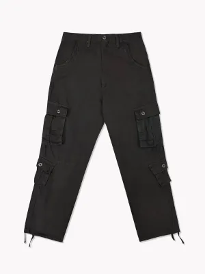 8 Pocket Cargo Pants-Black