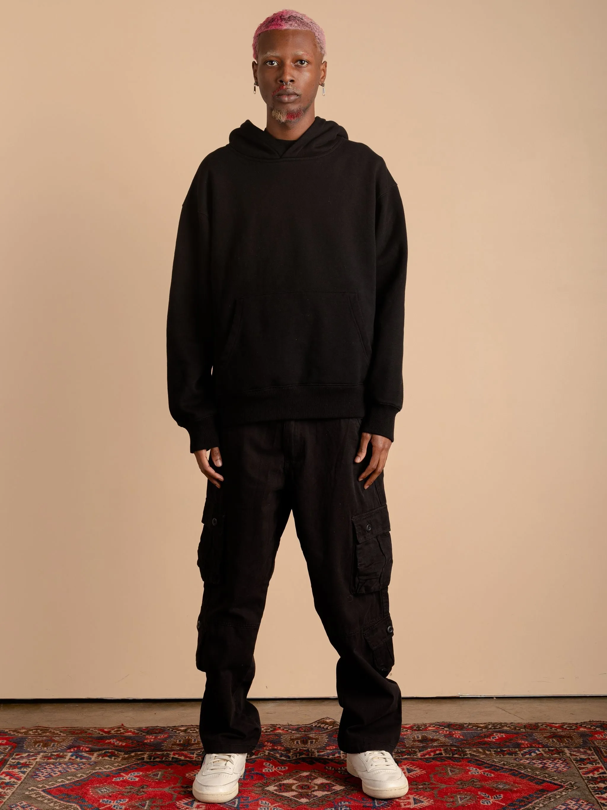 8 Pocket Cargo Pants-Black
