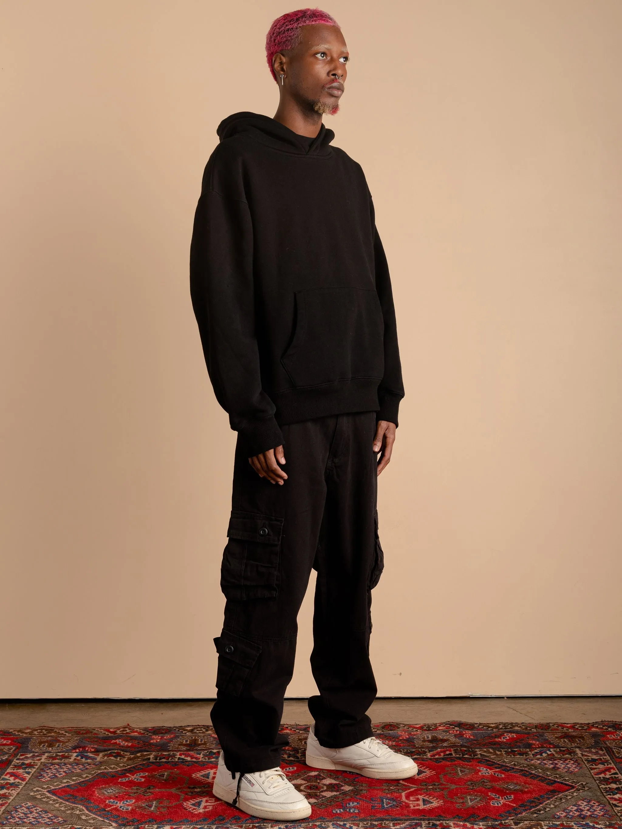 8 Pocket Cargo Pants-Black