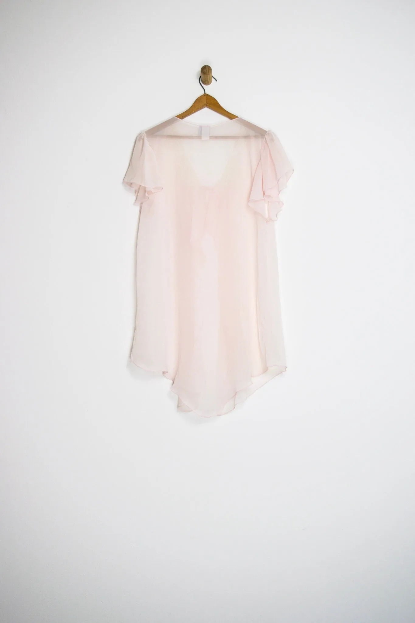 80’s SHEER PEIGNOIR ROBE/DUSTER / MEDIUM