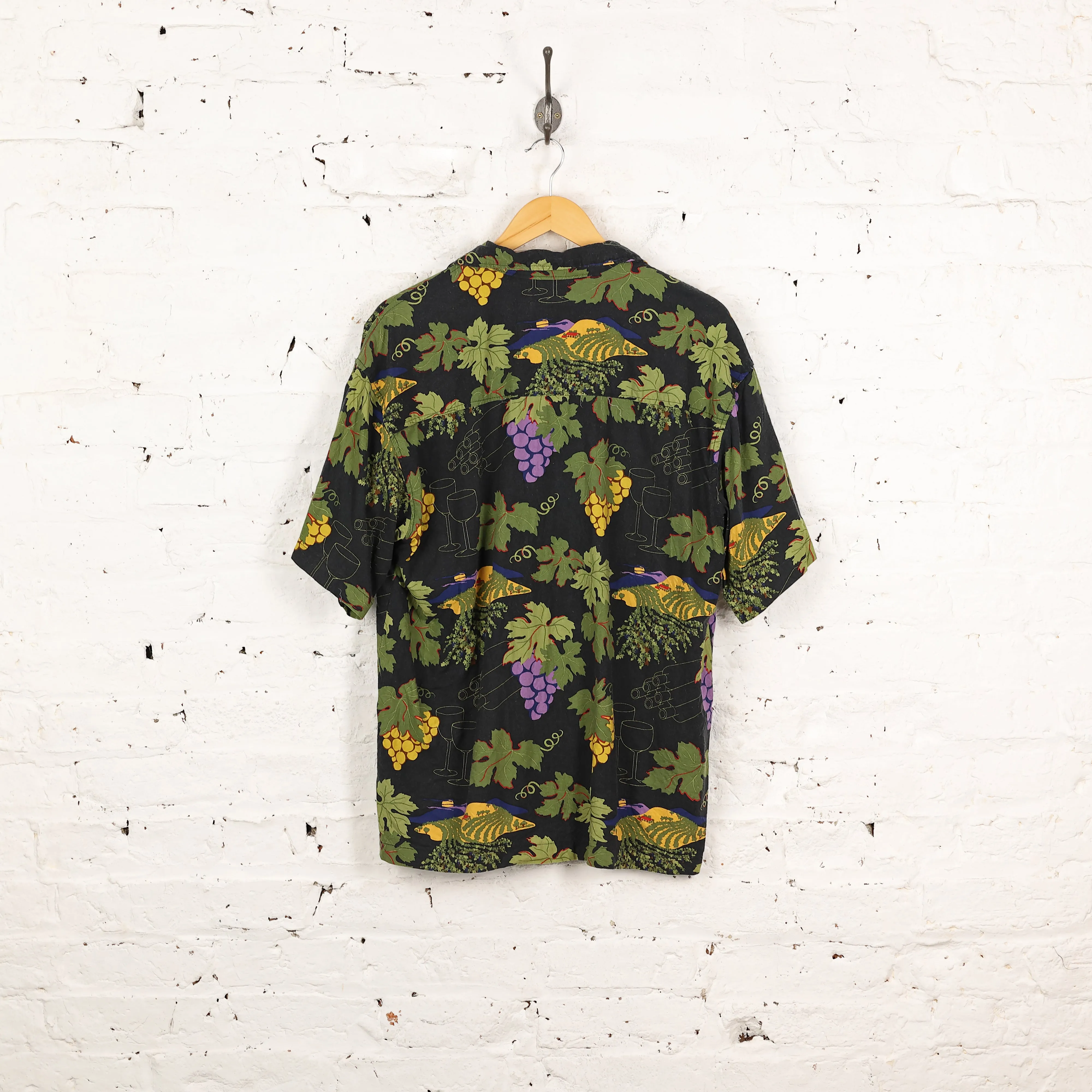 90's Pattern Shirt - Black - L