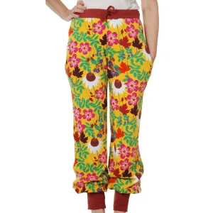 Adult's Autumn Flowers - Yellow Baggy Pants - 2 Left Size XL & 2XL