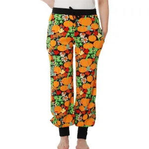 Adult's Autumn Garden - Black Baggy Pants