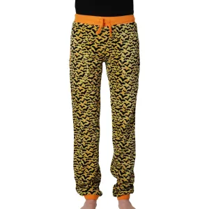 Adult's Bats Velour Baggy Pants - Apricot