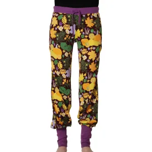 Adult's Fall Flowers - Brown Baggy Pants