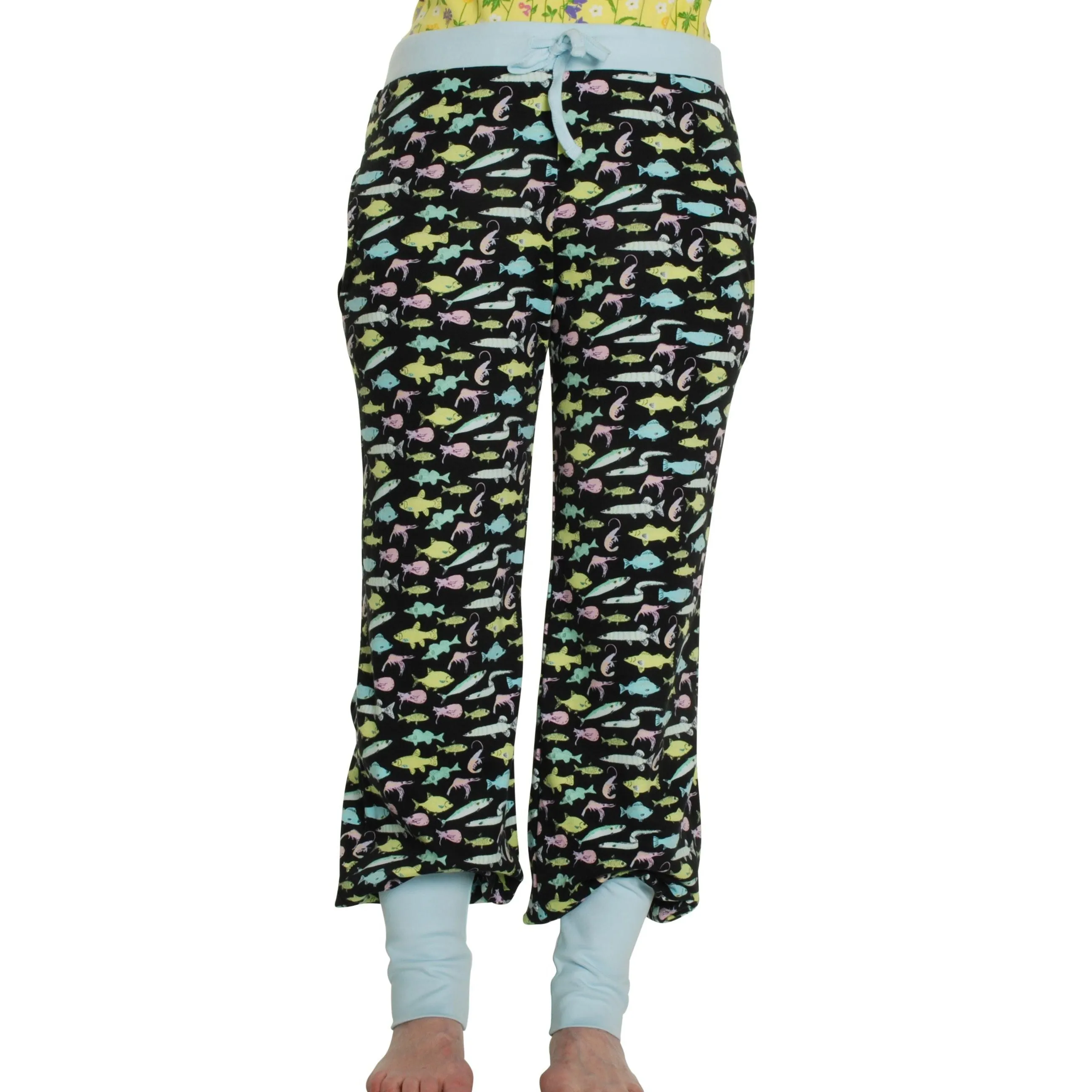 Adult's Fish - Black Baggy Pants