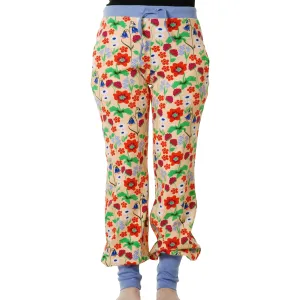 Adult's Flowers - Apricot Baggy Pants