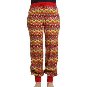 Adult's Radish Stripe - Poppy Red Baggy Pants