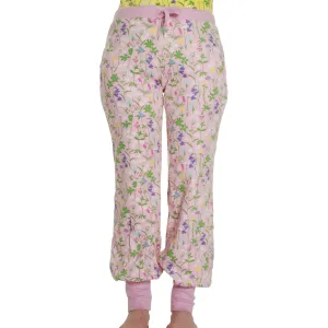 Adult's Wildflowers- Pink Baggy Pants