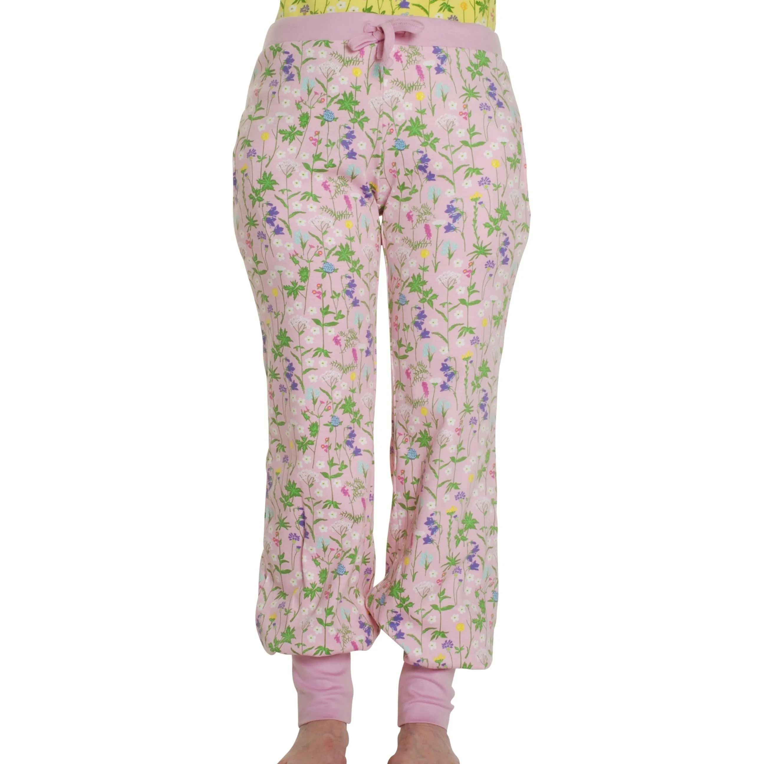 Adult's Wildflowers- Pink Baggy Pants