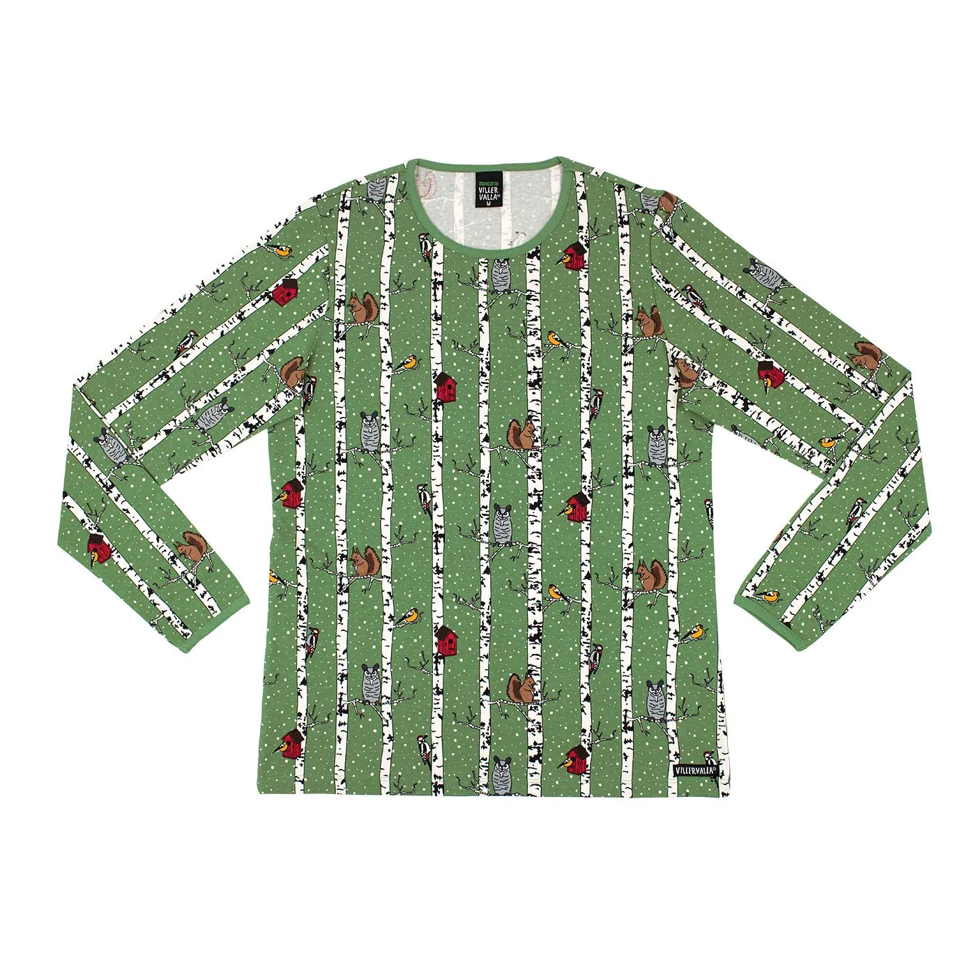Adult's Woodpecker Long Sleeve Shirt in Moss - 1 Left Size L