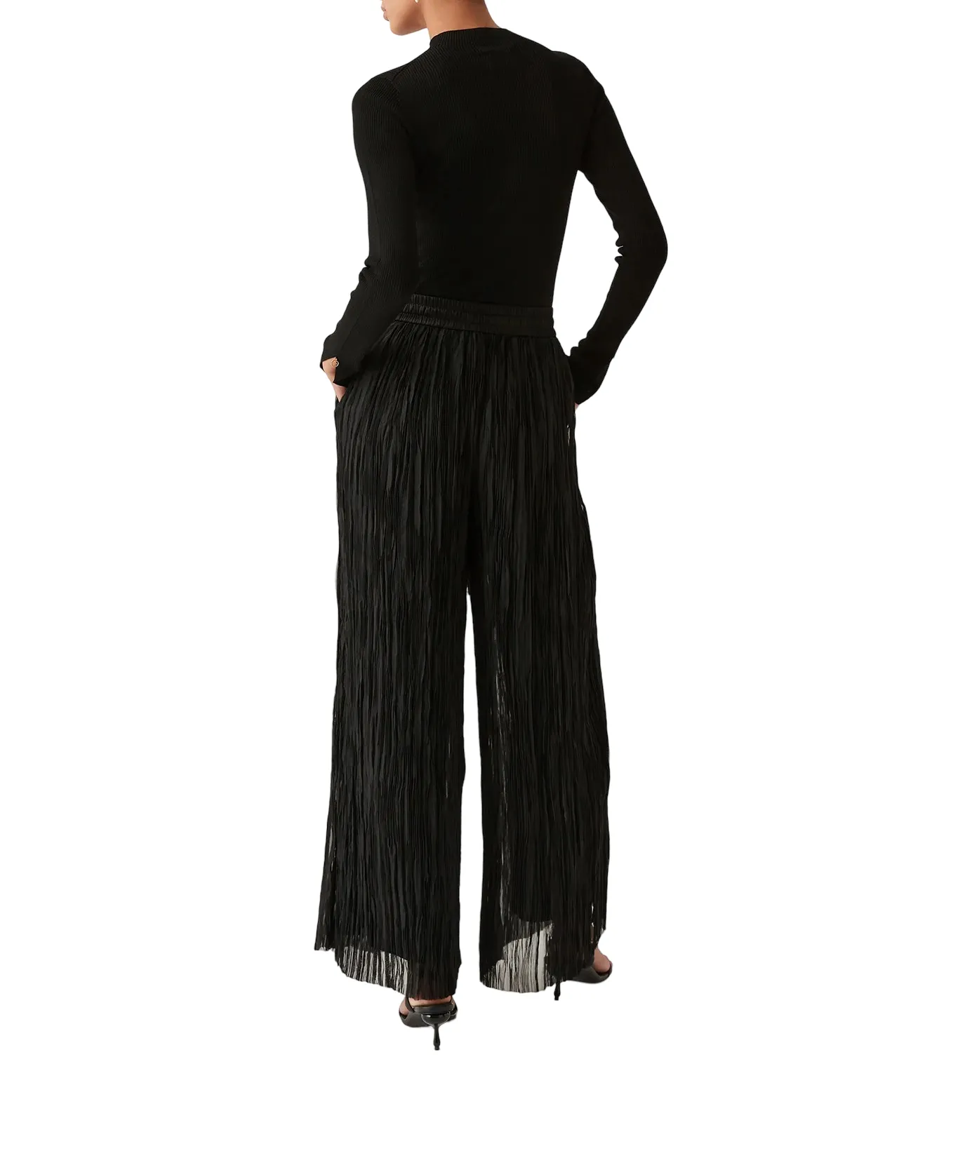 Aerial Pleated Palazzo Pant