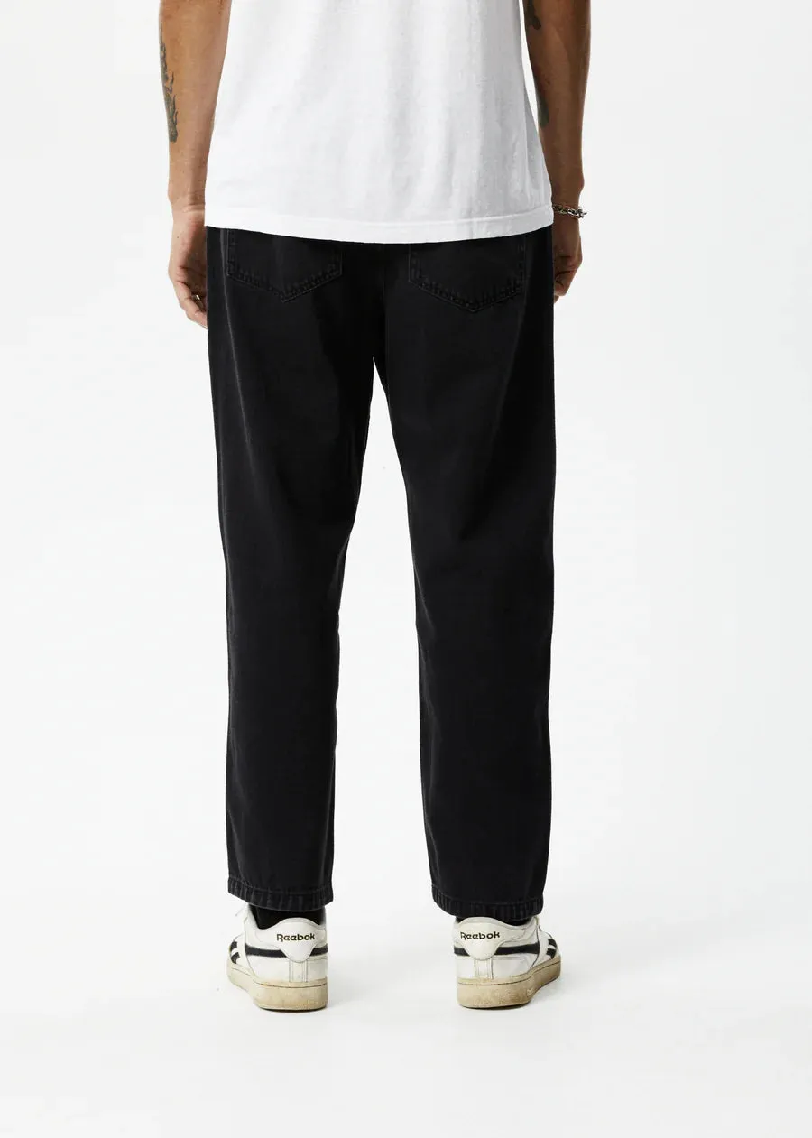 Afends Ninety Twos Organic Demin Relaxed Fit Jean WASHED BLACK
