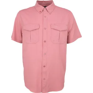 AFTCO MENS RANGLE VENTED SHORT SLEEVE SHIRT - HAZY ROSE