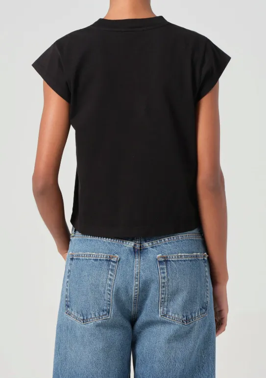 AGOLDE BRYCE CAP SLEEVE TEE