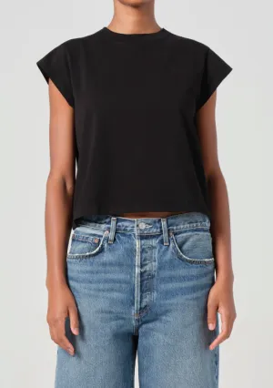 AGOLDE BRYCE CAP SLEEVE TEE