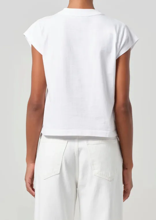 AGOLDE BRYCE CAP SLEEVE TEE