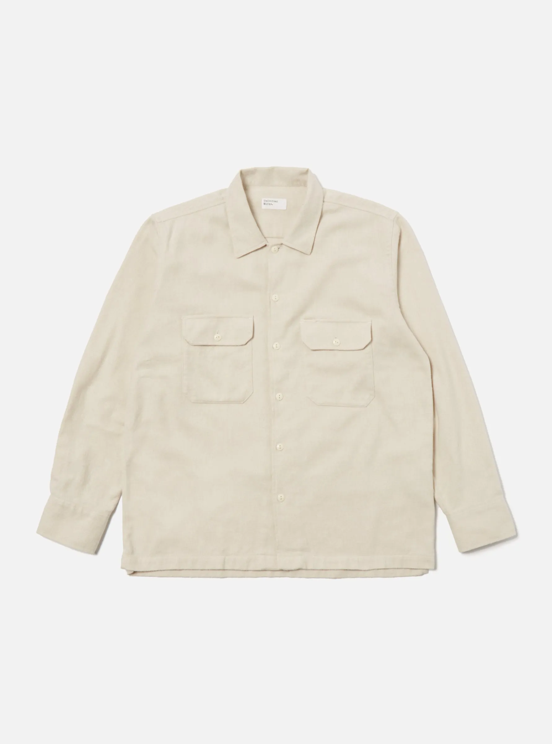 Alaska Cotton L/S Utility Shirt | Ecru