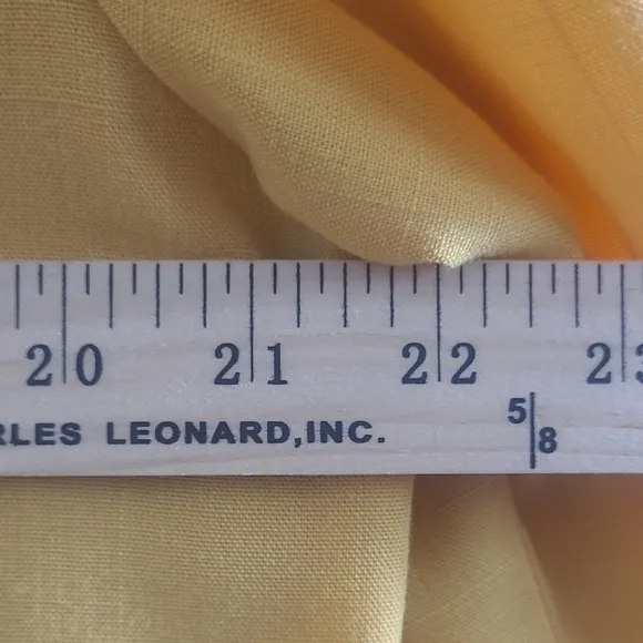 Alfred Dunner Yellow Blazer Pockets Button Unlined Lightweight Classy Hip Length