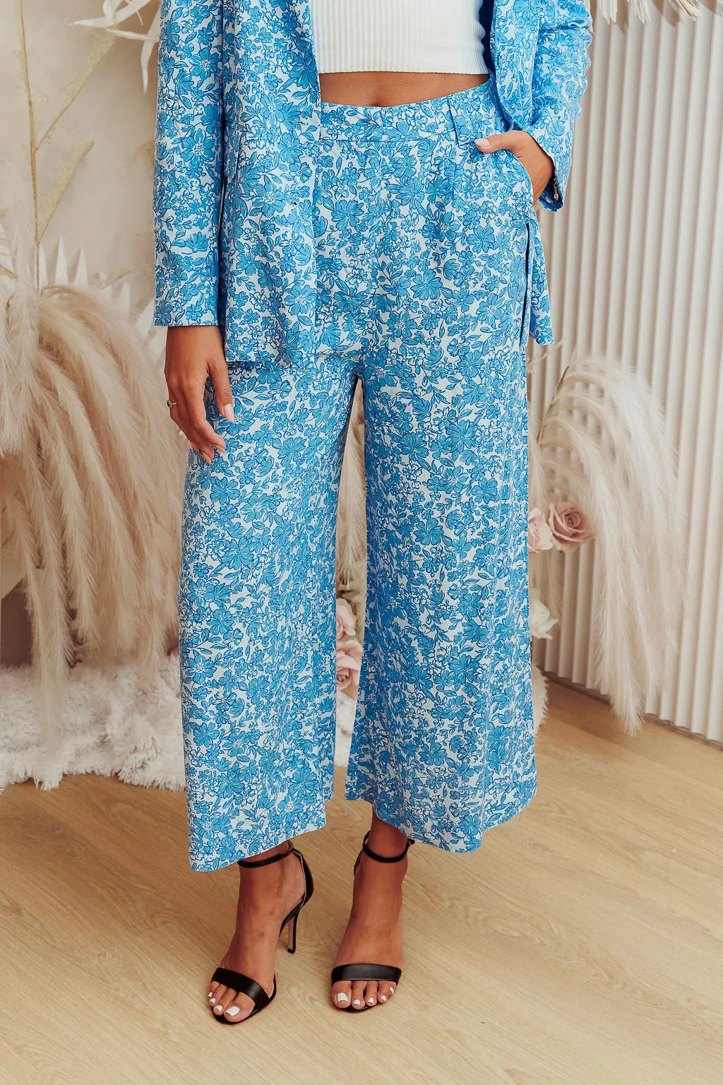 Alicia Pants - Blue Floral