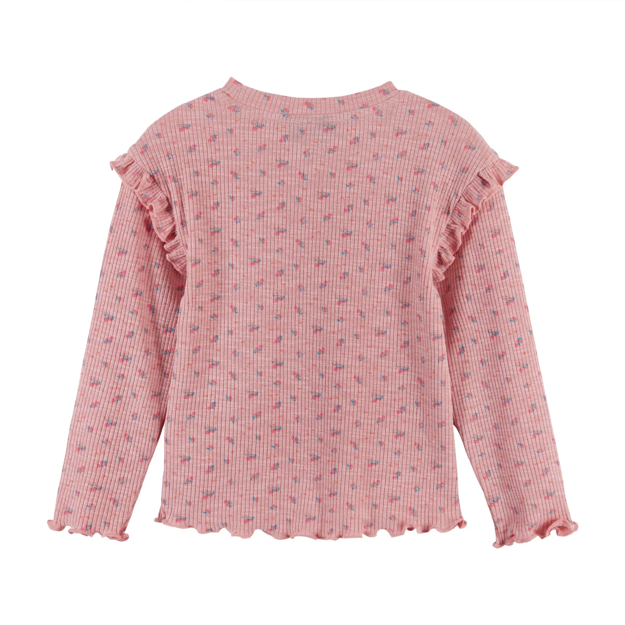 Andy & Evan Pink Floral Long Sleeve Tee