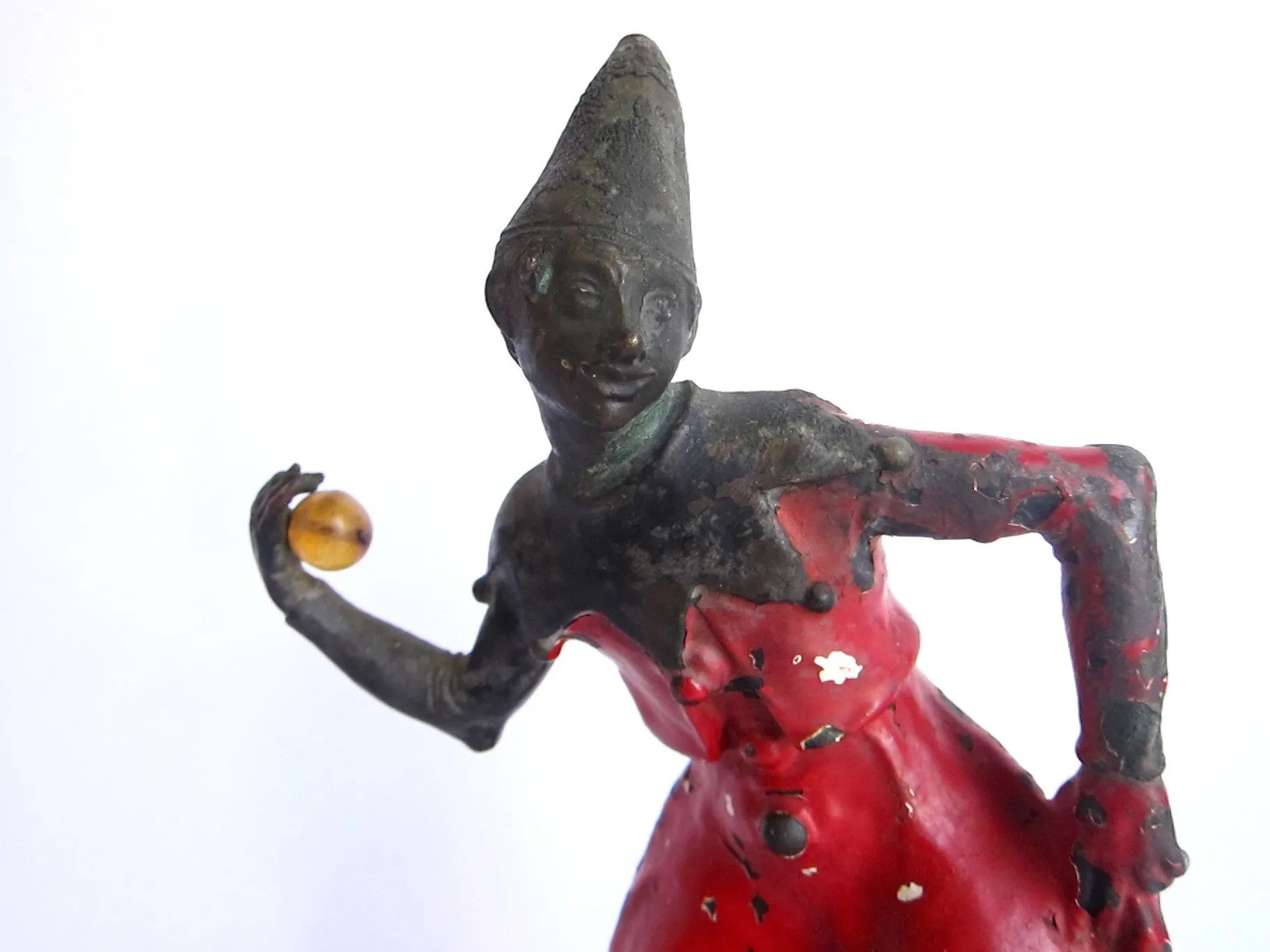 Antique French Bronze Harlequin Figurine