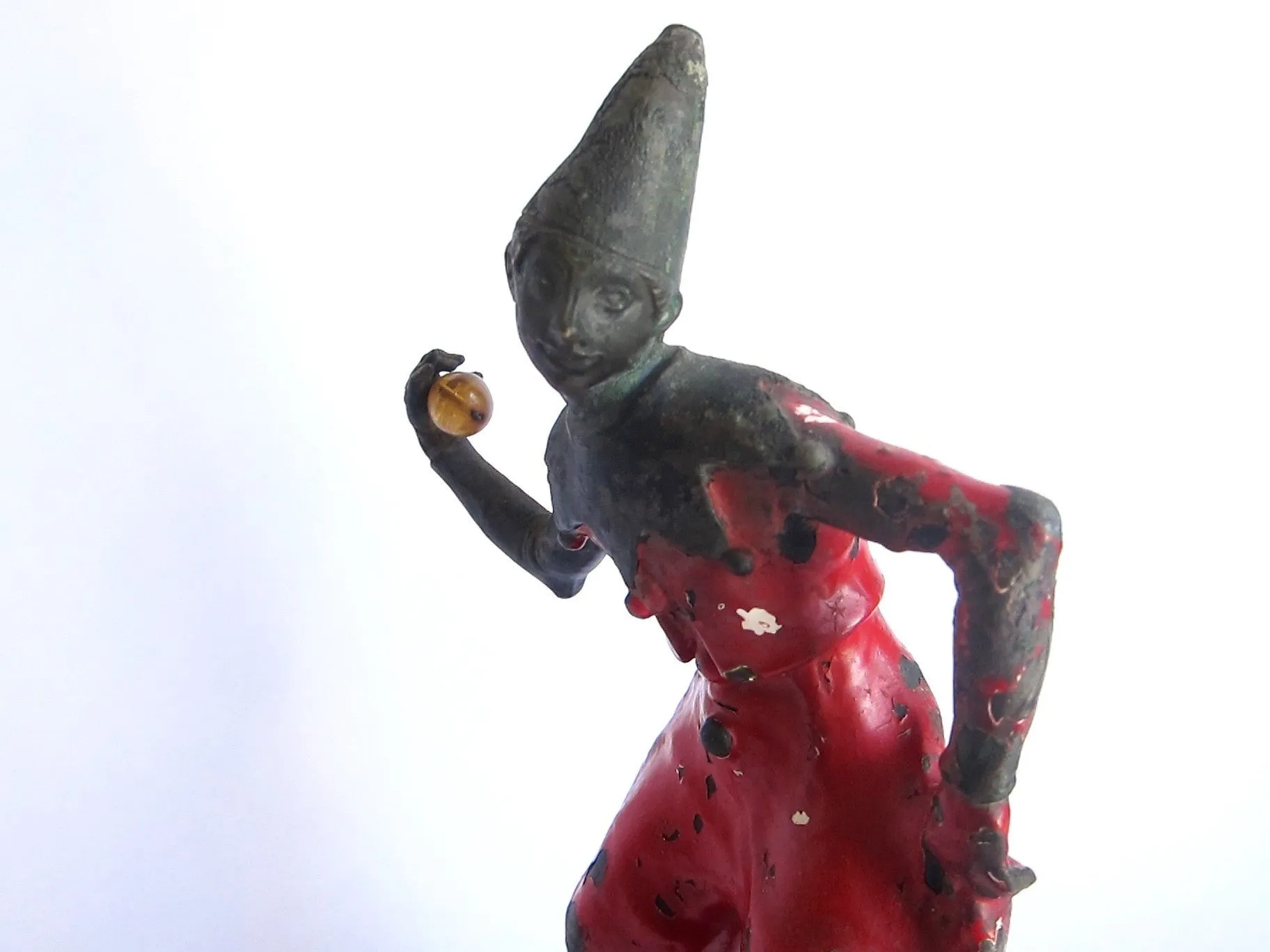 Antique French Bronze Harlequin Figurine