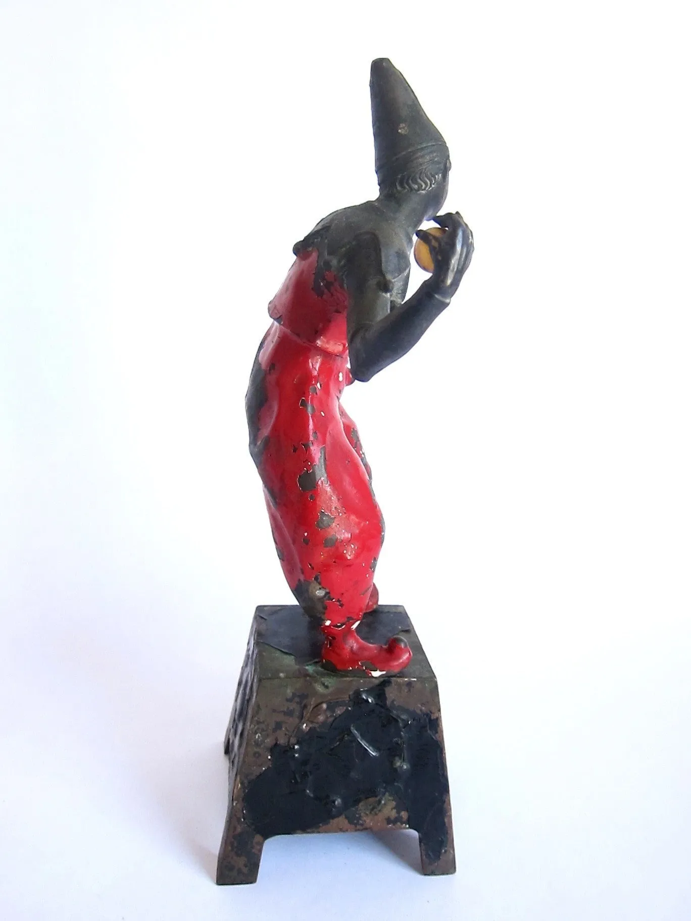Antique French Bronze Harlequin Figurine