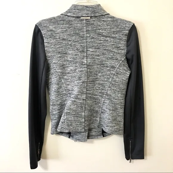 Armani Exchange Zip Motto Jacket - Black/Grey - M