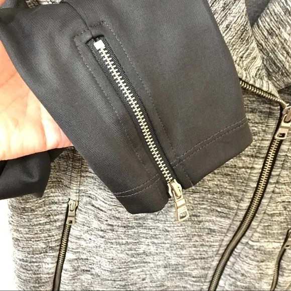 Armani Exchange Zip Motto Jacket - Black/Grey - M