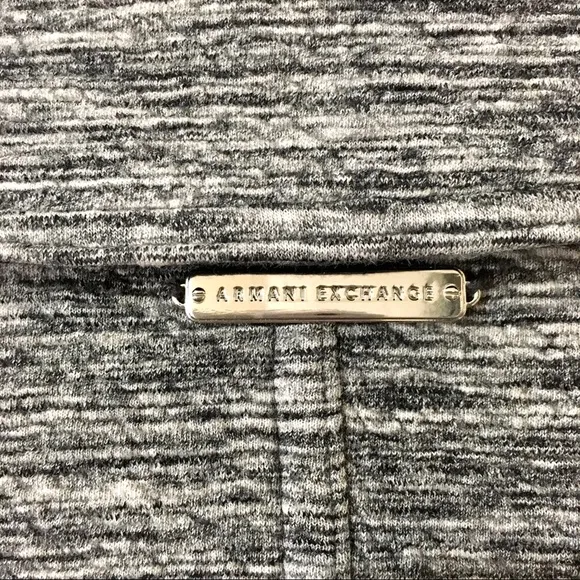Armani Exchange Zip Motto Jacket - Black/Grey - M