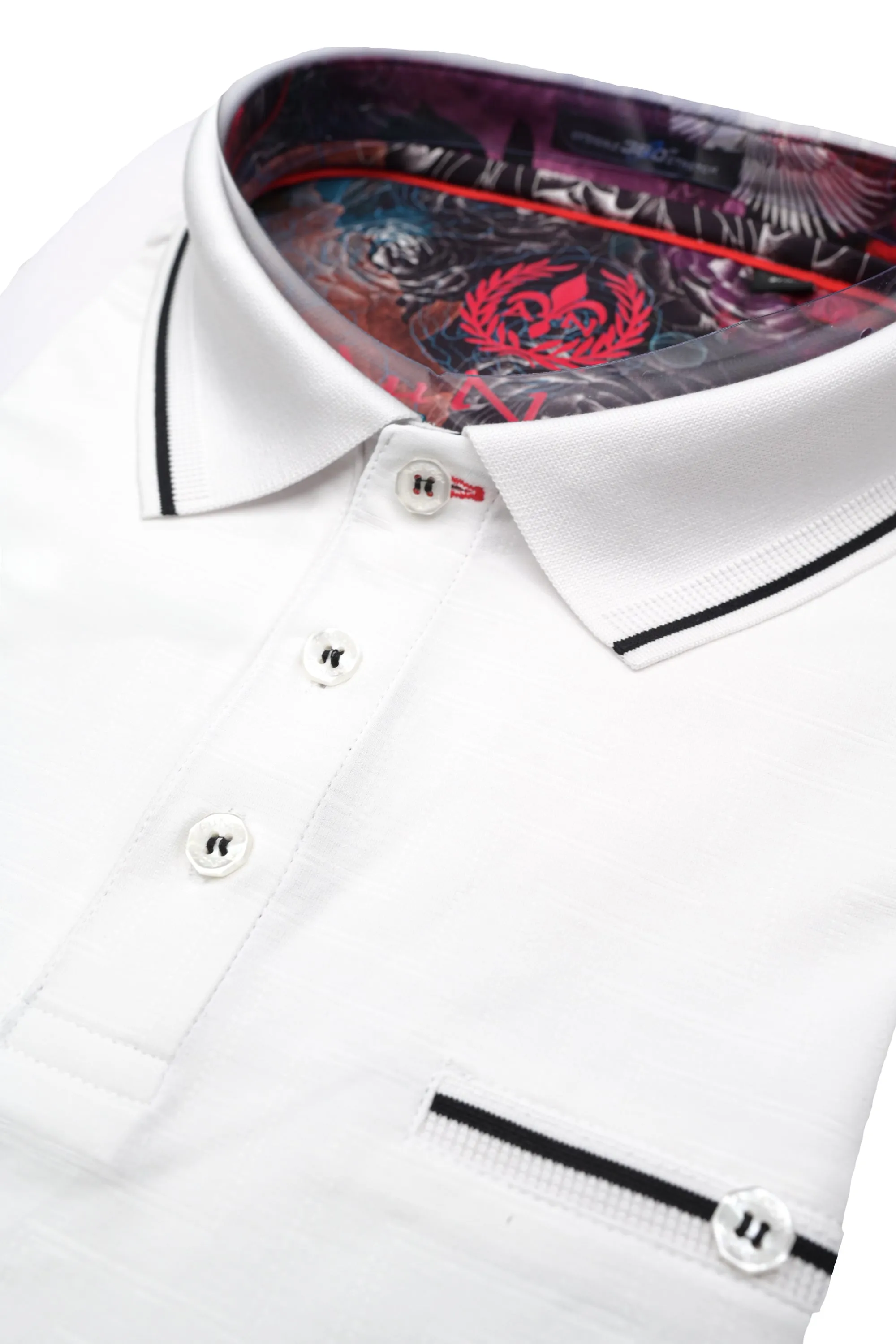 Au Noir Fioravante Polo White