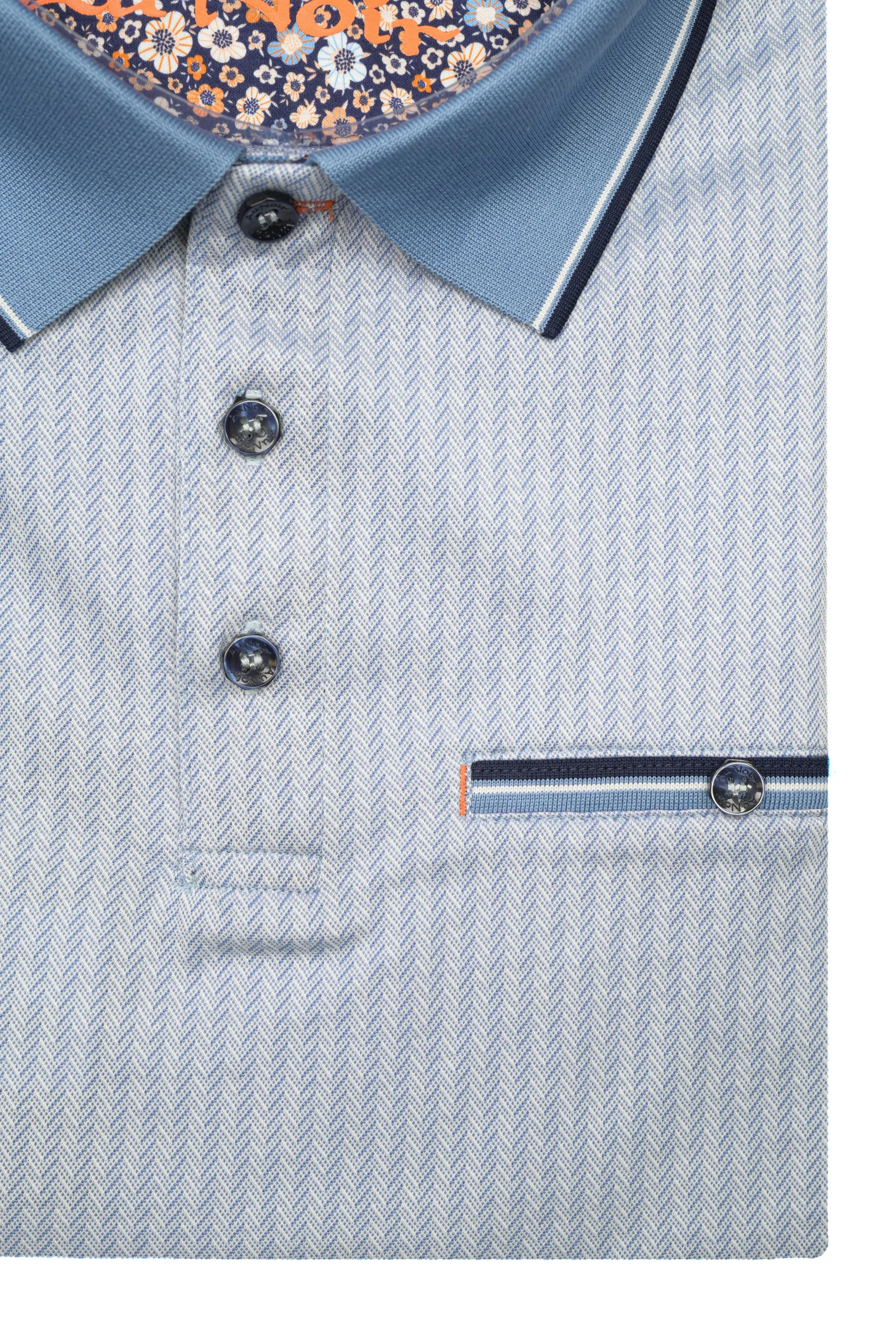 Au Noir Mayberry Polo - Light Blue