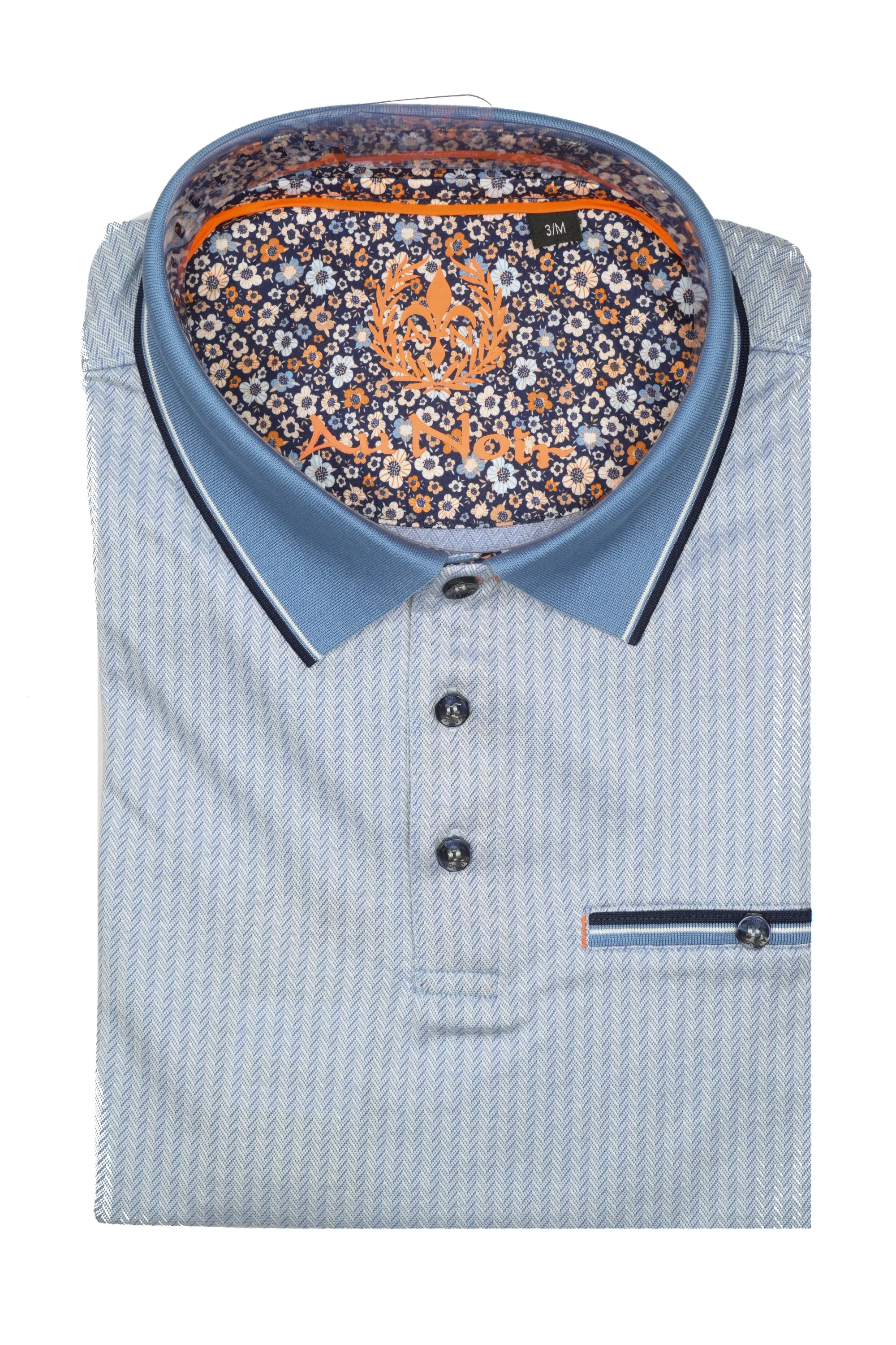 Au Noir Mayberry Polo - Light Blue