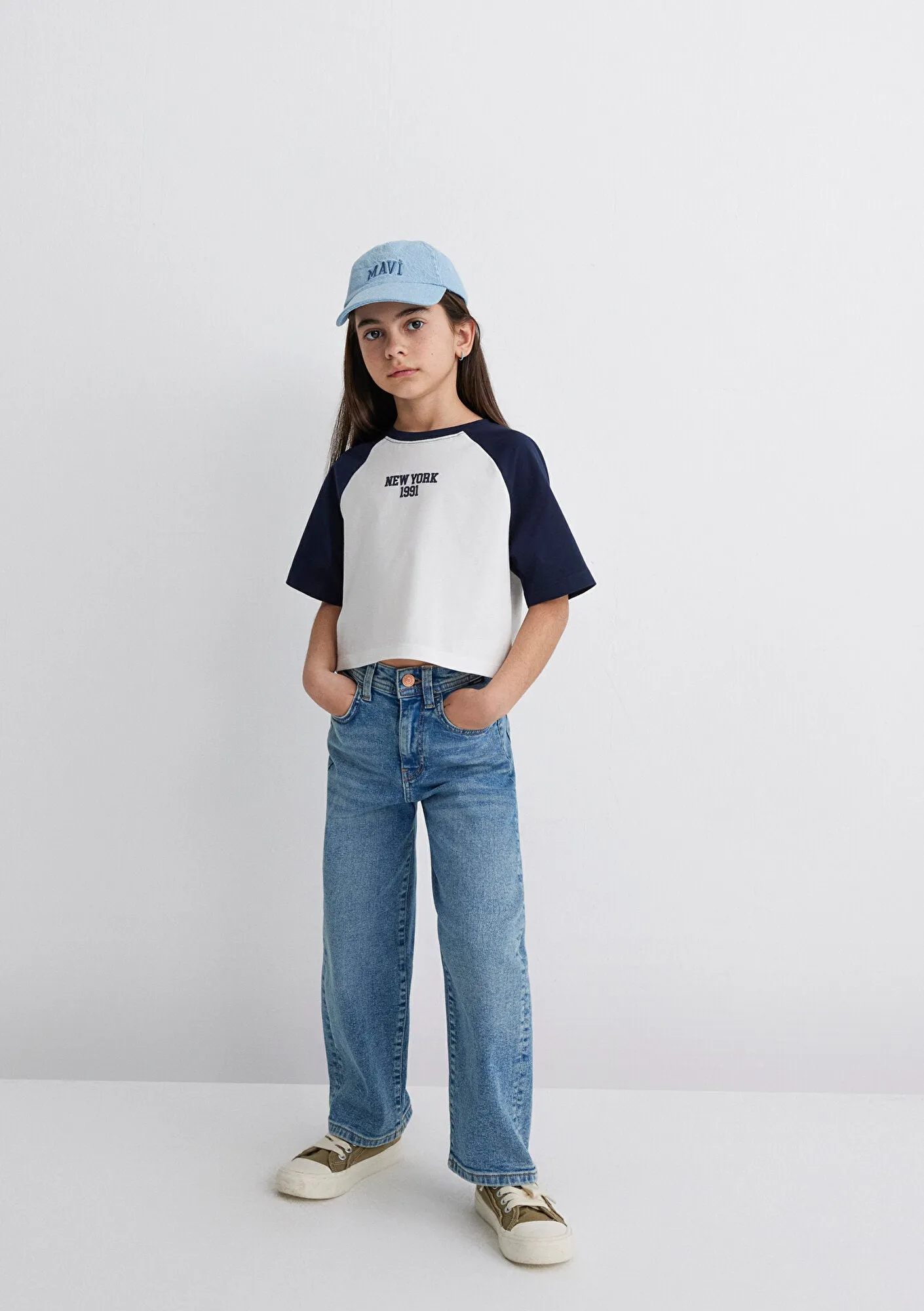 Azra Mid Blue Denim  Jean Pants
