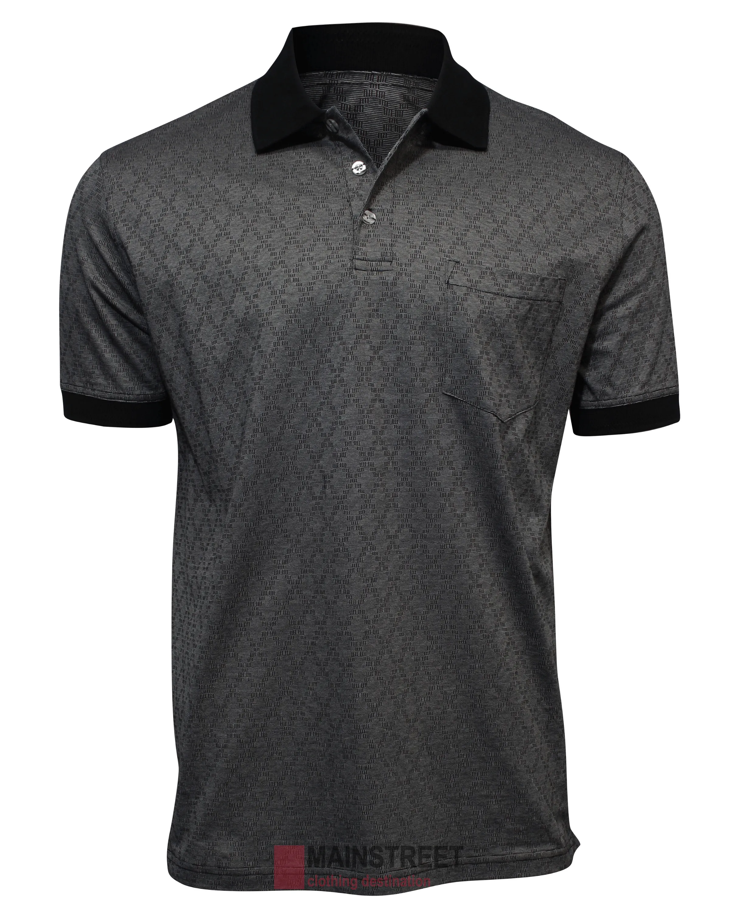 Back Bay Mercerised Cotton Jacquard Polo