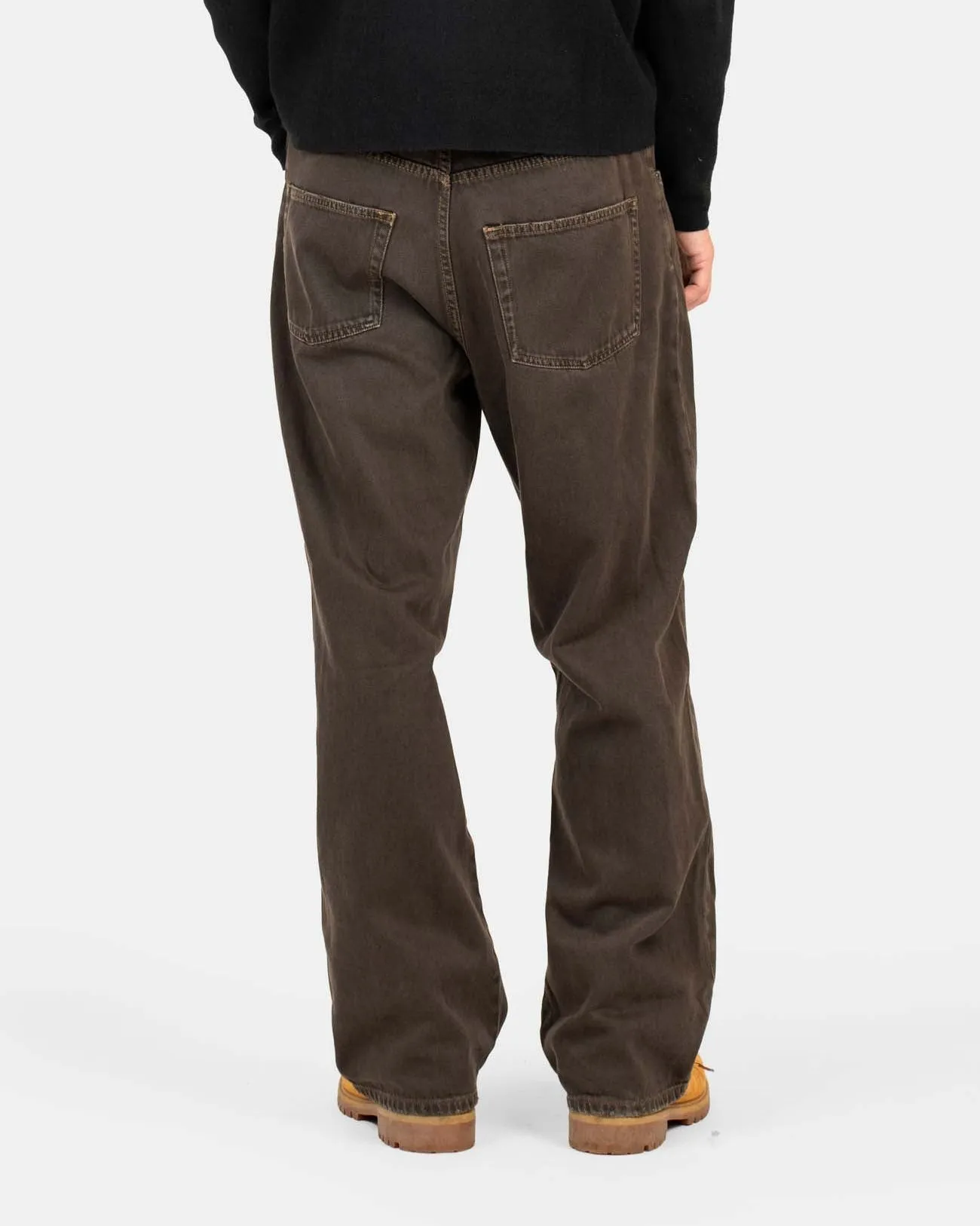 Baggy Denim Jeans Brown